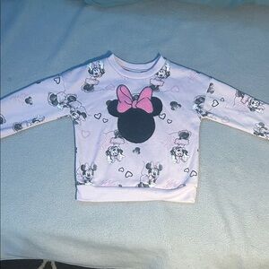 Disney Minnie Mouse Light Purple Kids Sweatshirt
